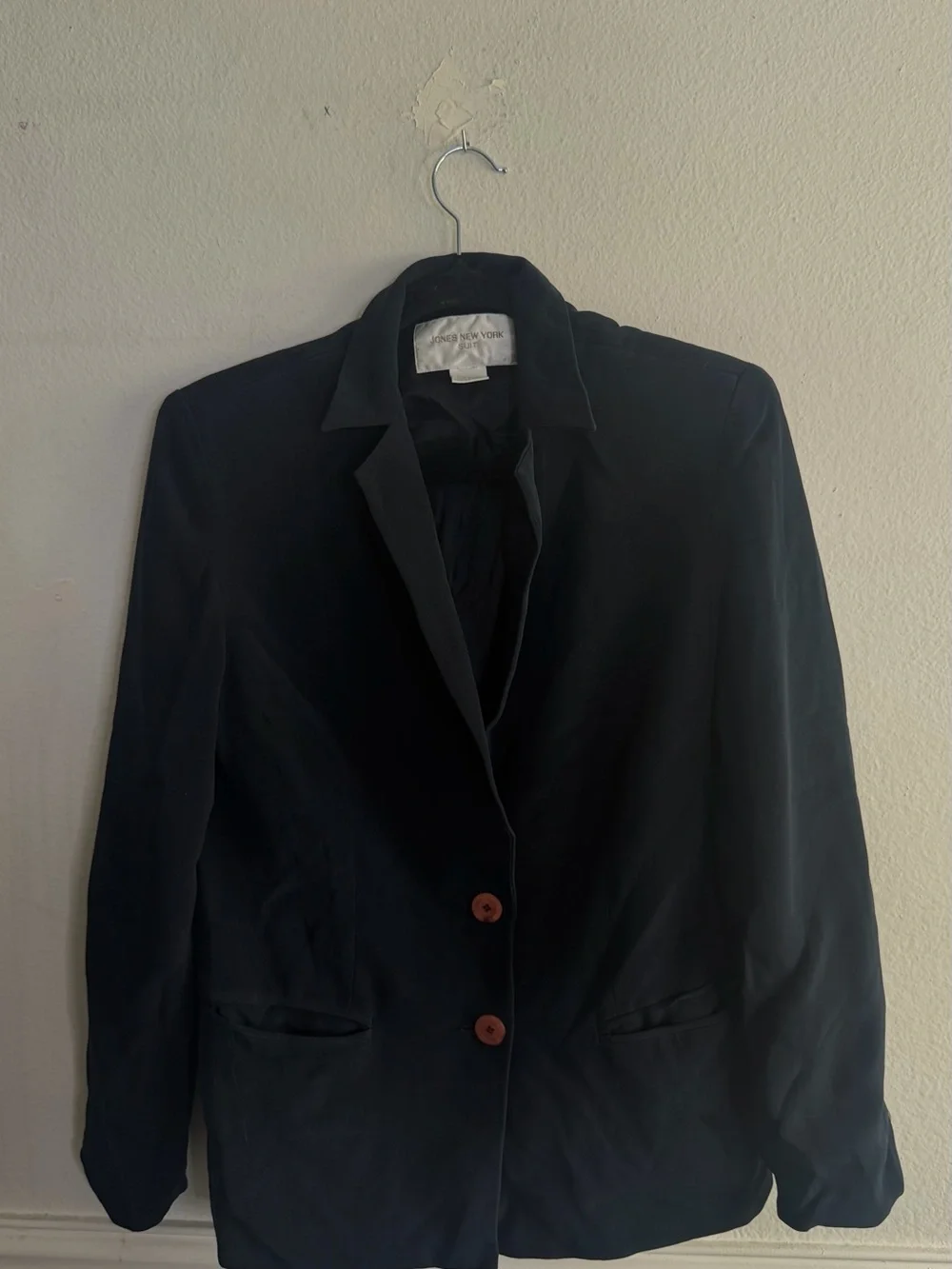 Jones New York Black Single-Breasted Blazer